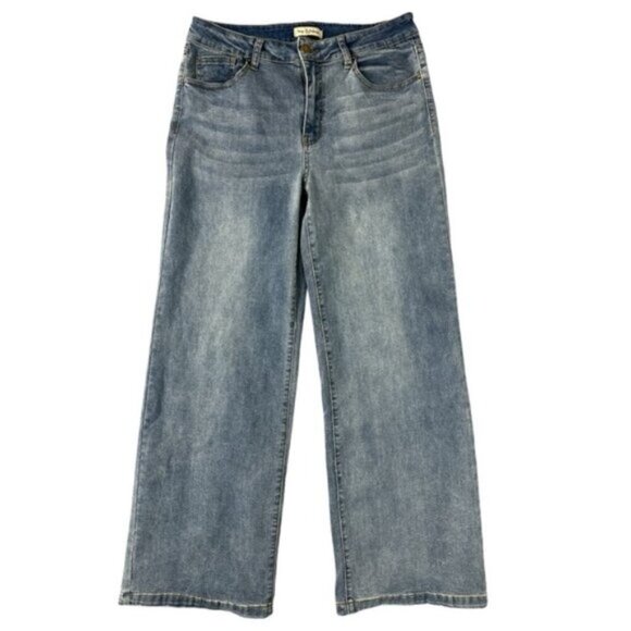 Denim - Fabulous Wide Leg Front Pleat Jeans size 15